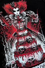 spooky dark humor dark gothic alice in wonderland evil queen sweatshirt