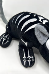 3d novelty large embroidered skeleton rat plushie 