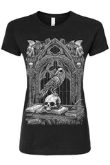 Quoth the Raven T-Shirt [GRAU] [Mehrere Stile verfügbar]