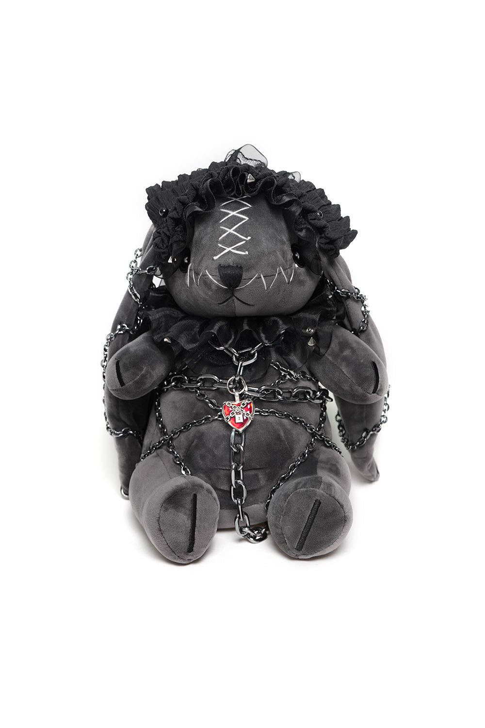 stitched punk rabbit plush toy