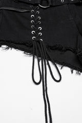 lace-up short shorts by punk rave