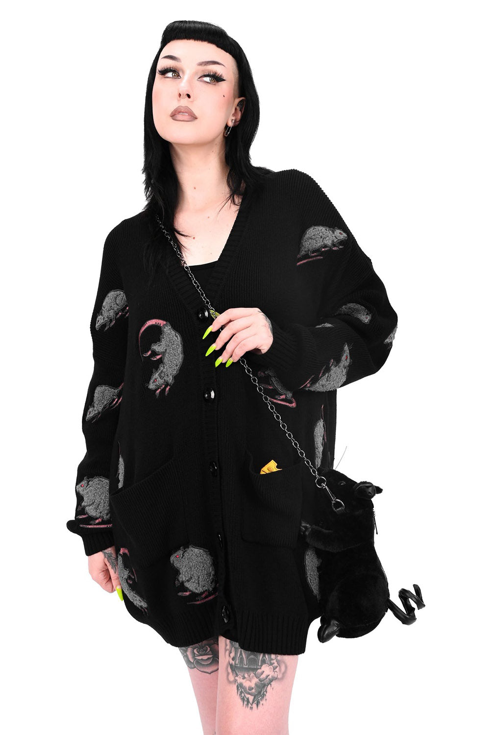 funny quirky dark humor gothic rat bag by foxblood