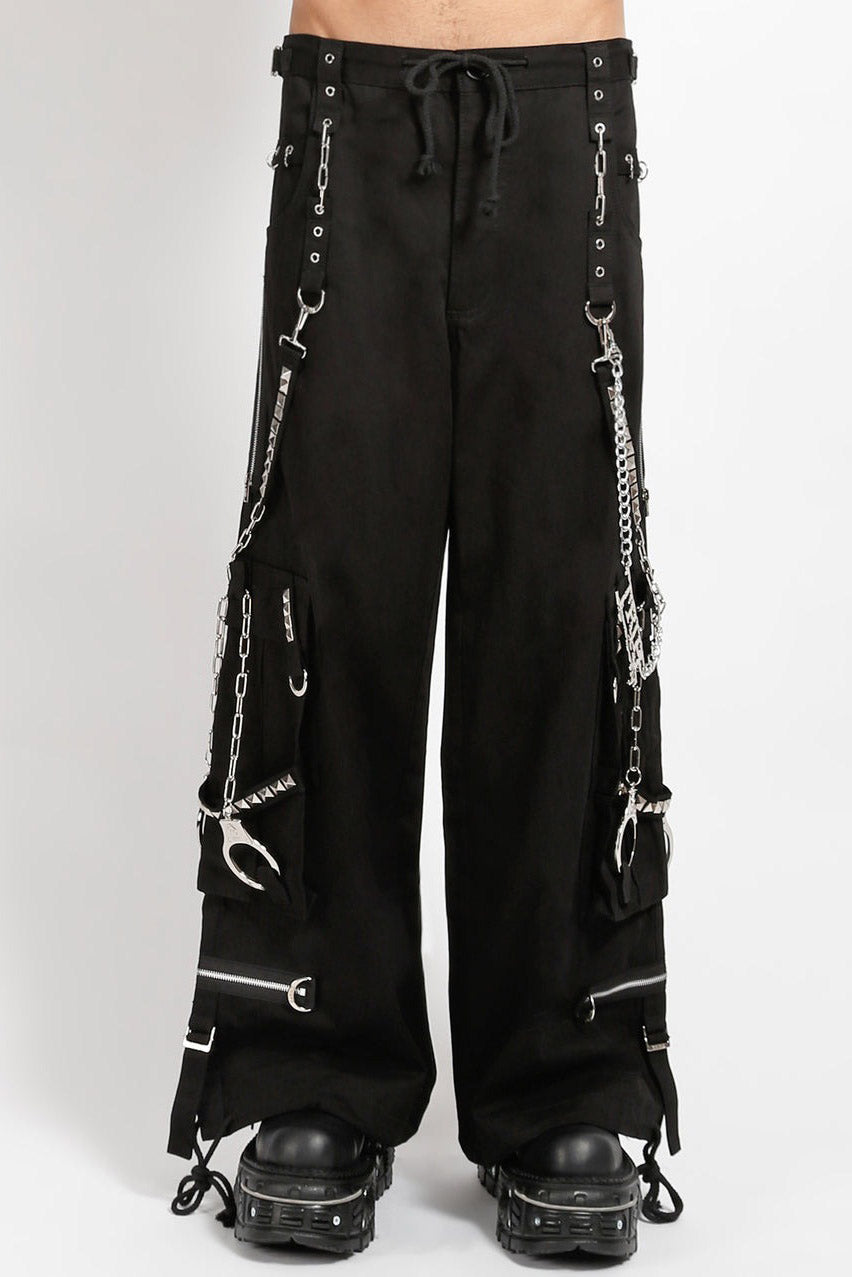 mens punk rock baggy fit pants