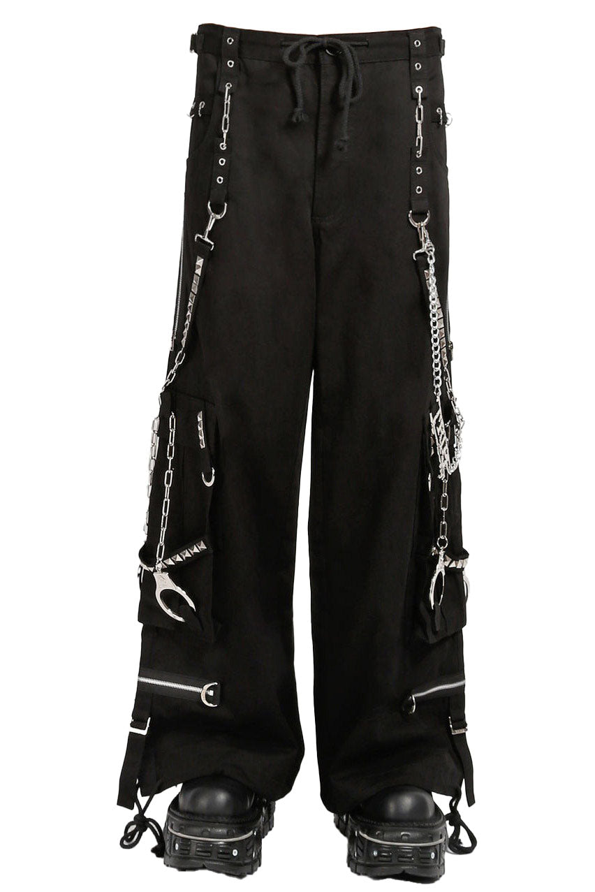 Pantalones con esposas de Tripp NYC [NEGRO/PLATA]