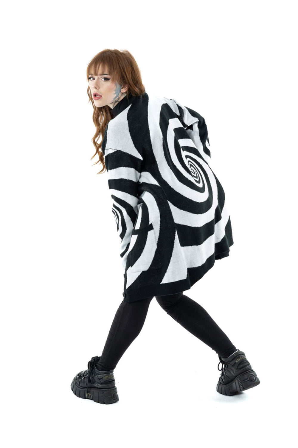 womens emo striped jacket