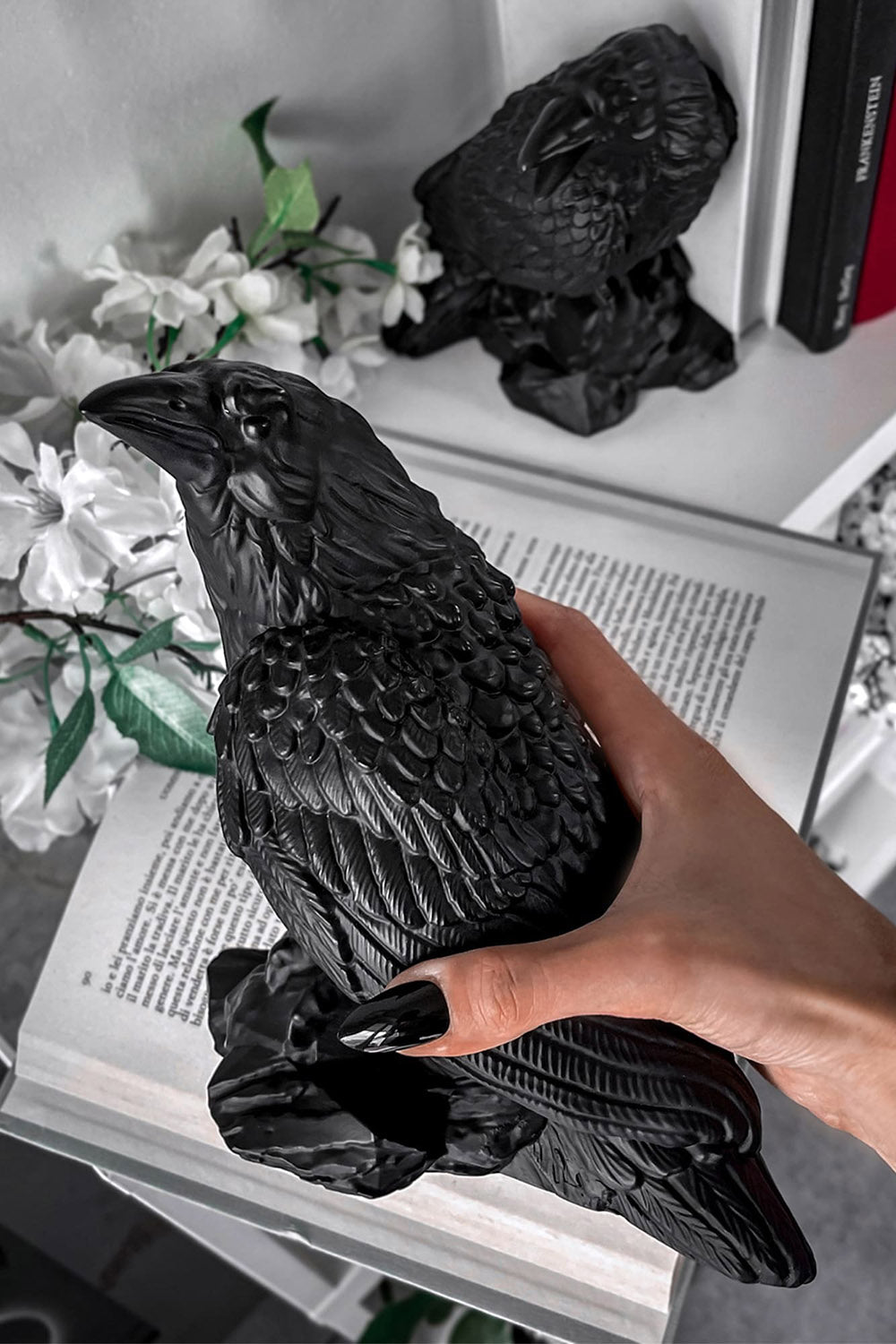 raven figurine 