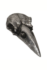 Raven Skull Hand Mirror [Antique Silver]