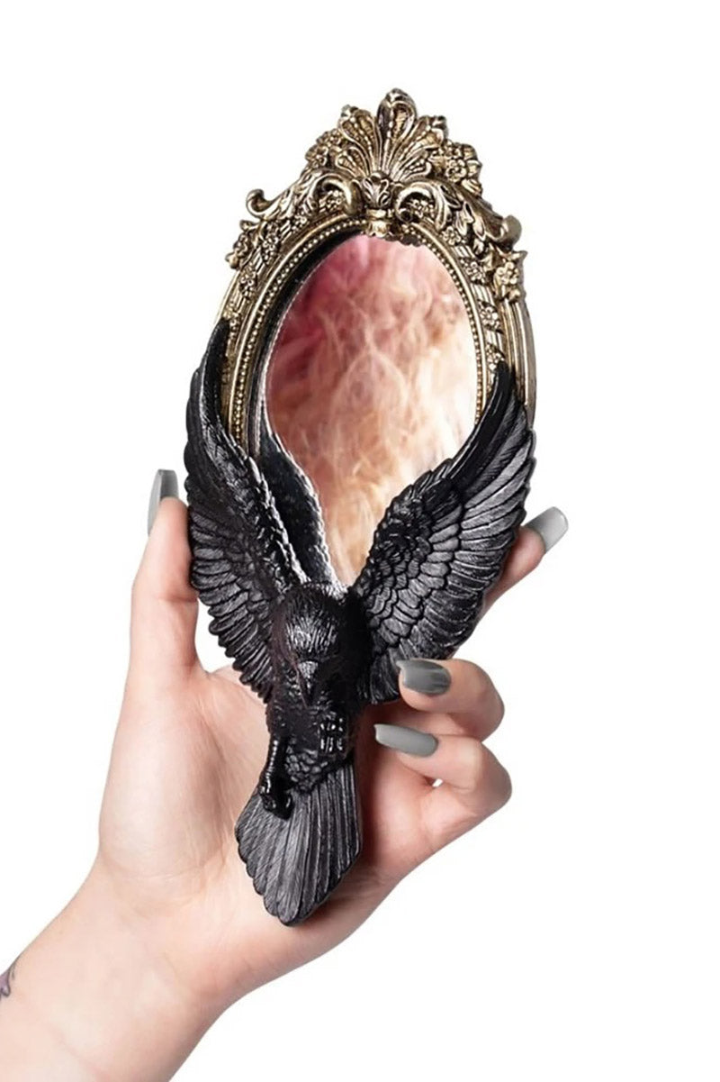 gothic hand mirror