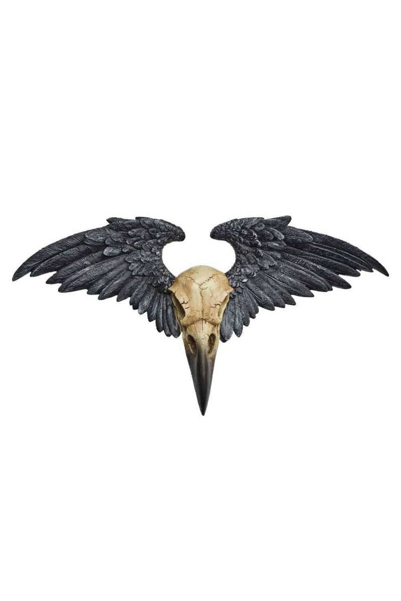 raven wall plaque hanging 