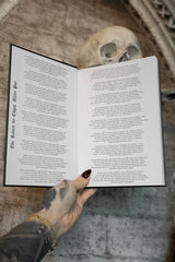 gothic raven hardcover notebook with poem inside