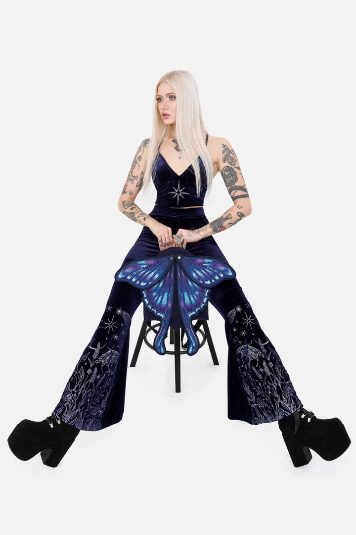  enchanting fairycore novelty embroidered moth wings 3d backpack