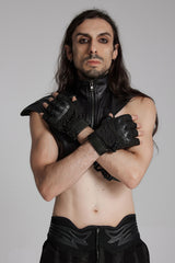 mens gothic motorcycle gloves