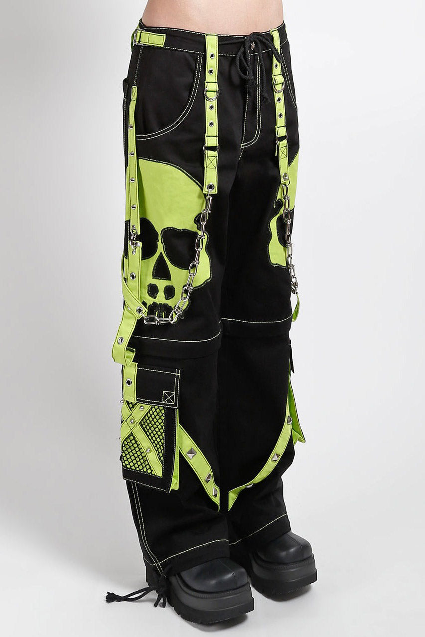 mens skull punk cargo pants