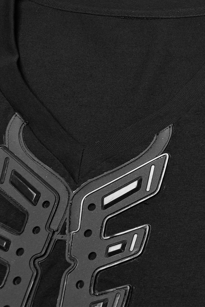mens cyber punk armored t-shirt