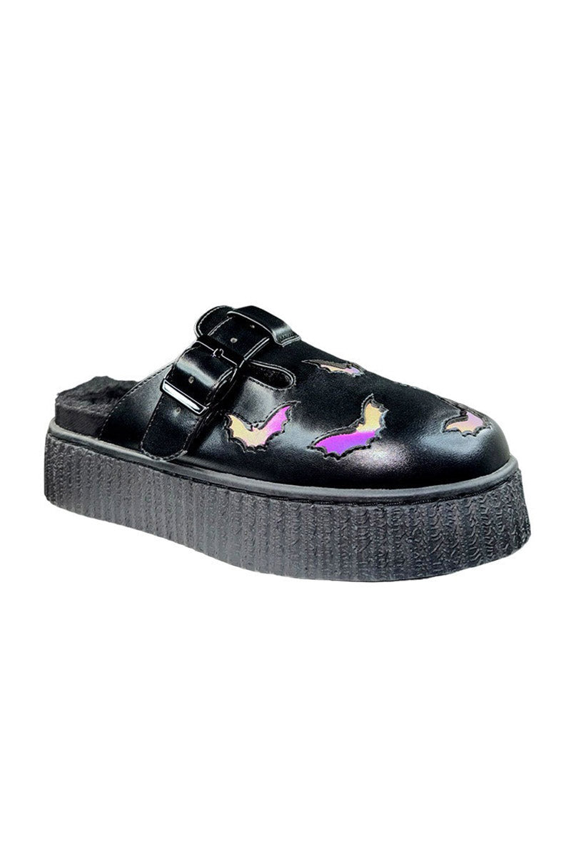 womens emo slip-on platform shoes