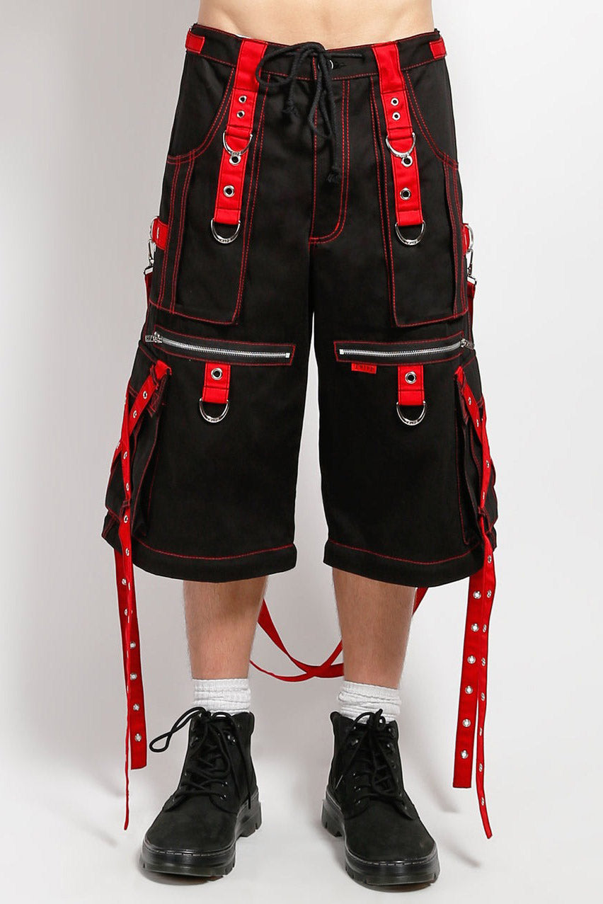 Tripp NYC X-Strap Zip Off Pants [BLACK/RED]