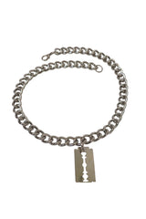 razor blade necklace