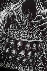 witchy grim reaper cauldron hoodie 