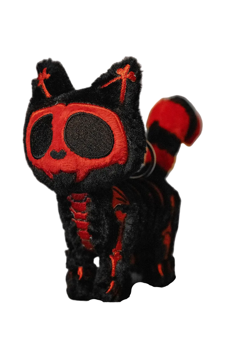 Blood Skelekitty Plush Keychain