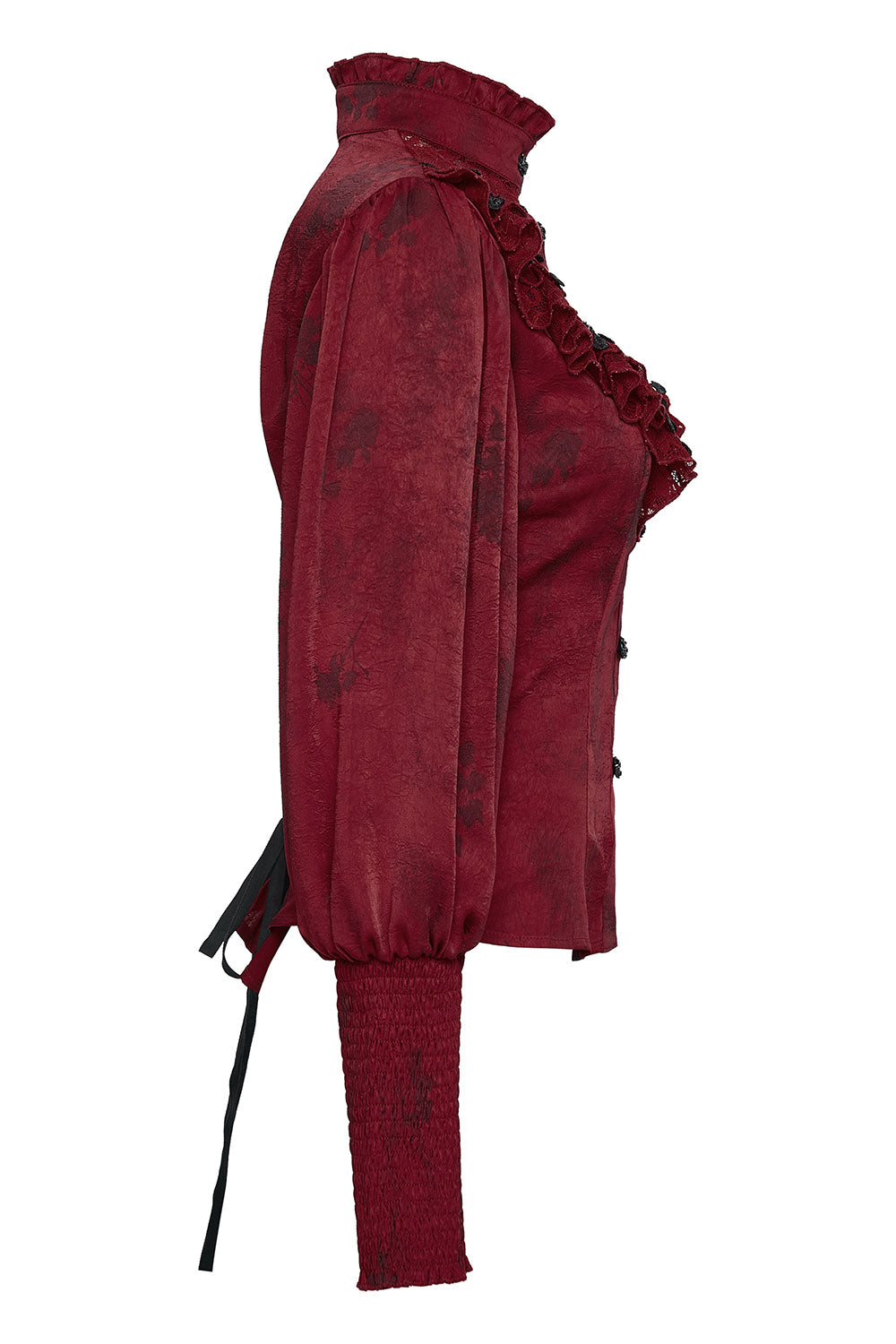 Edwardian lace-up steampunk blouse