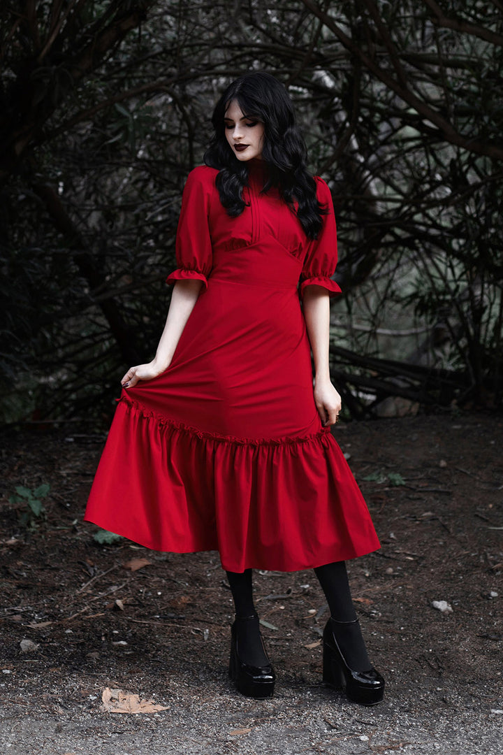 red pirate dress for women