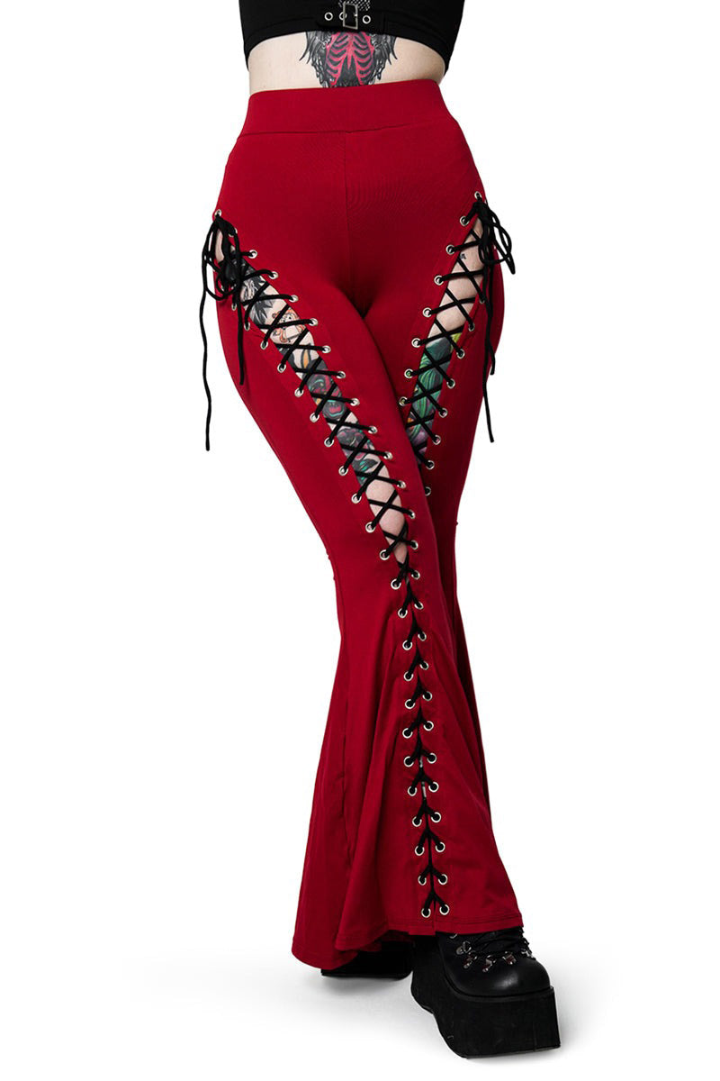 high-rise gothic pants