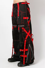 Tripp NYC X-Strap Zip Off Pants [BLACK/RED]