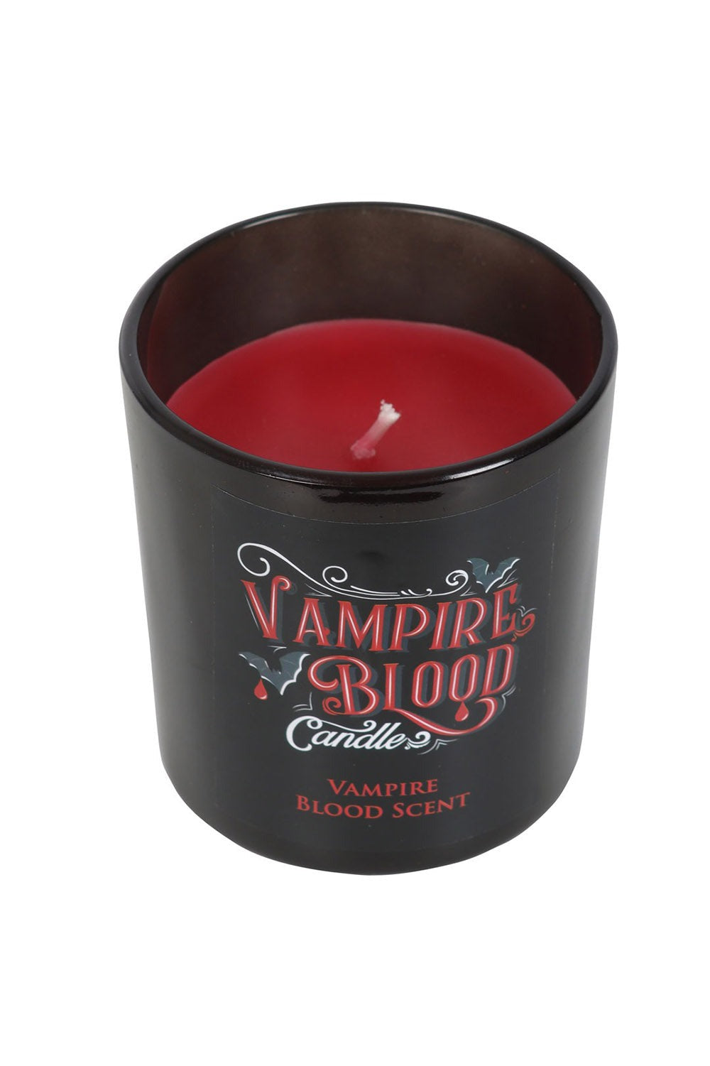 red wax gothic candle