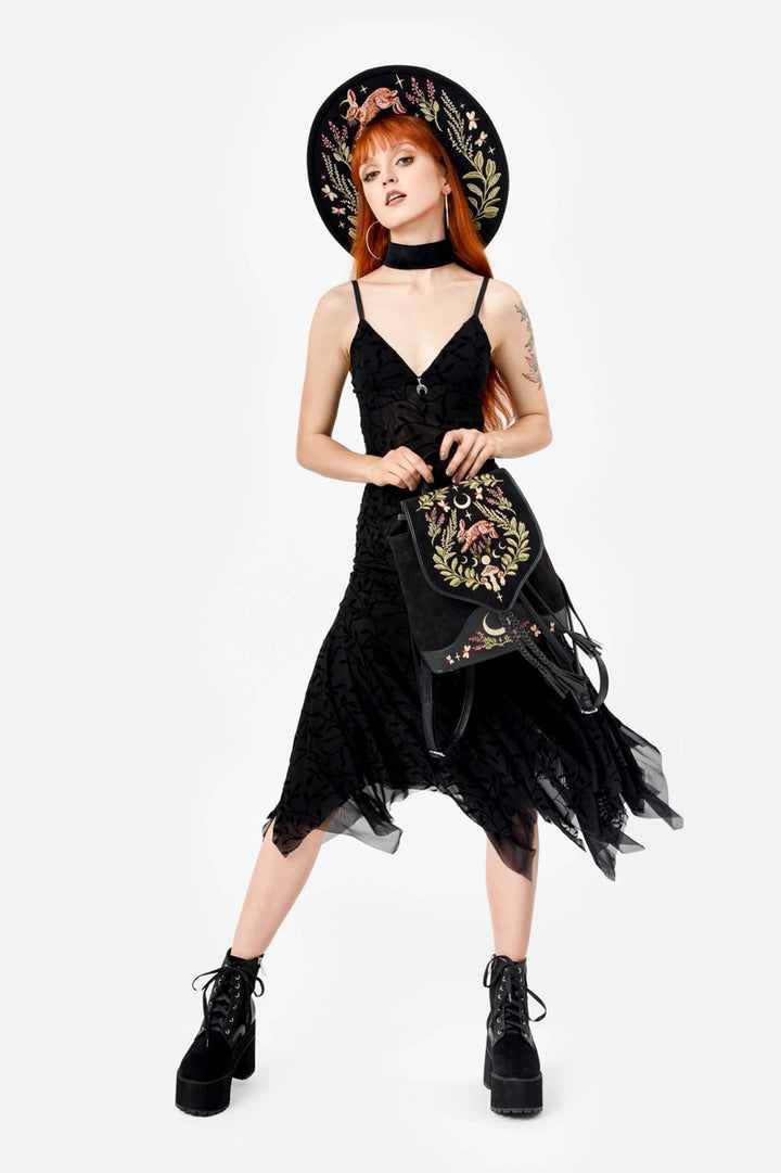 dark cottagecore witchy backpack 