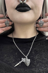 silver medieval goth accessories