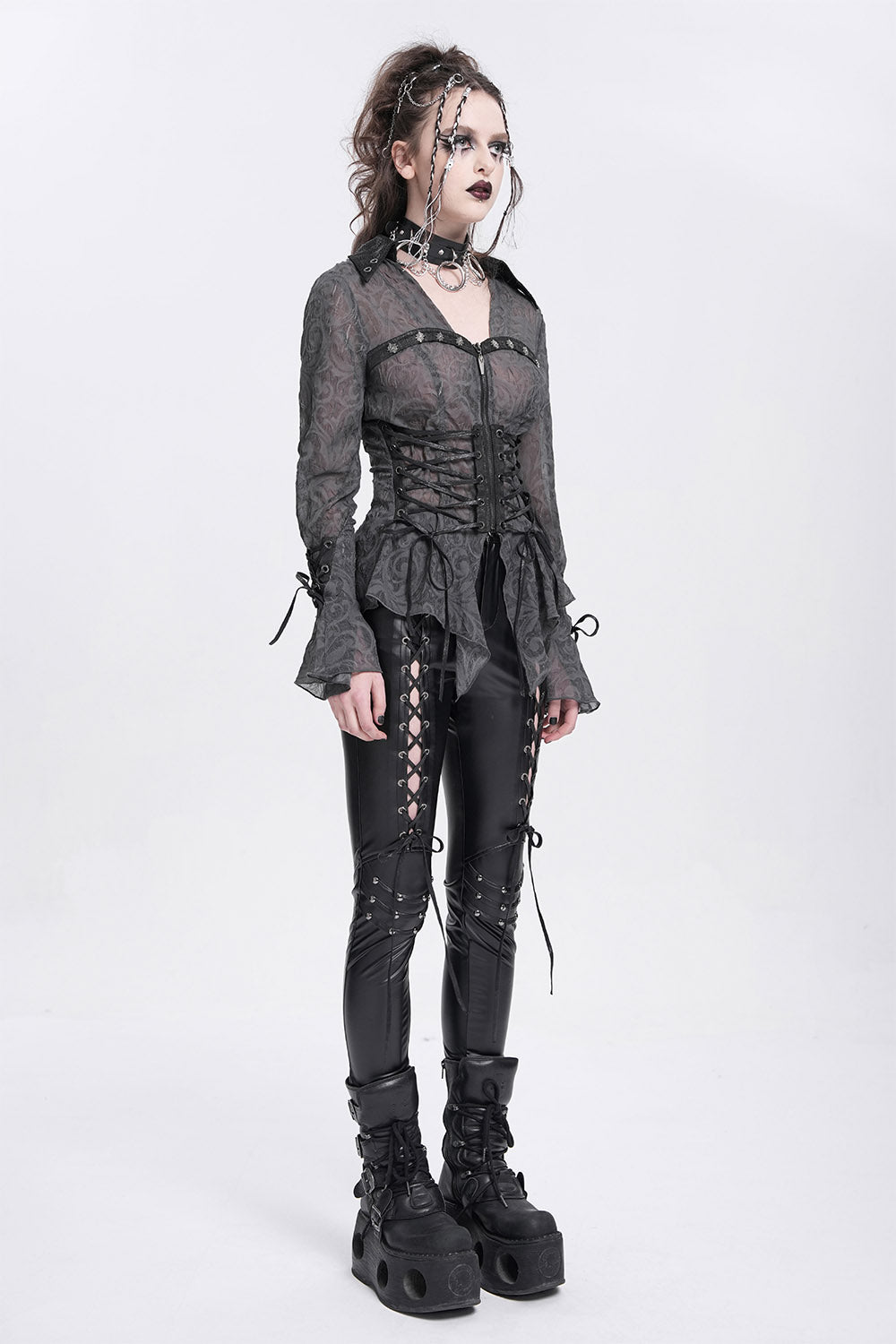 withcy clothing with asymmetic hem by devil fashion