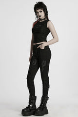 womens black faux armor motorcycle jeans 