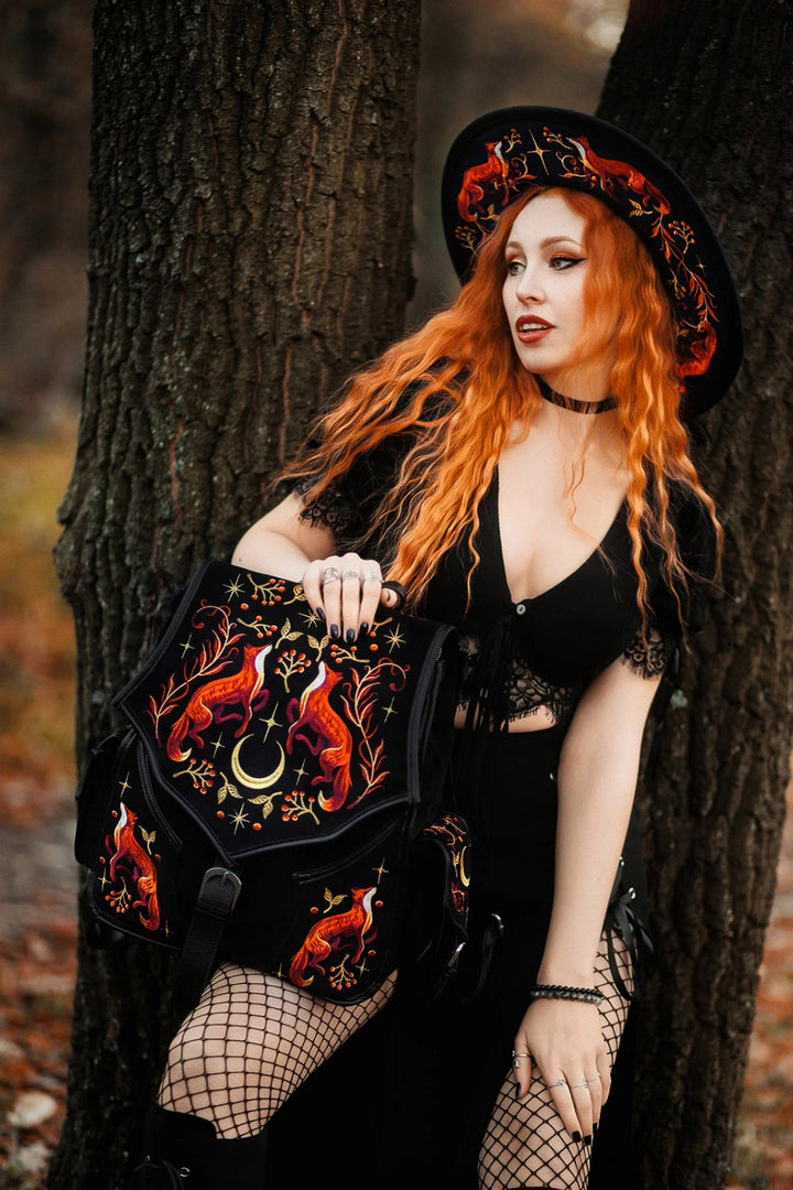 magical fantasy inspired embroidered whimsical backpack by restyle