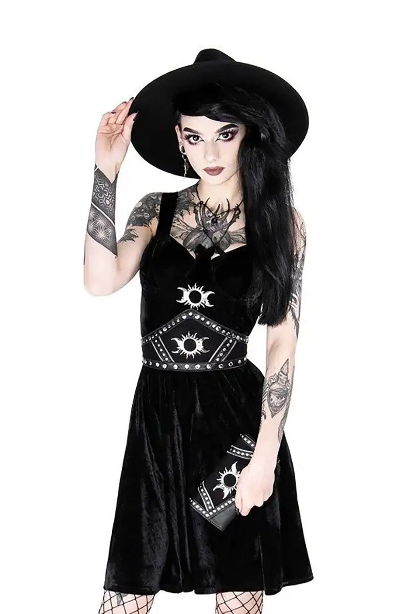 gothic restyle lunar moon waist belt