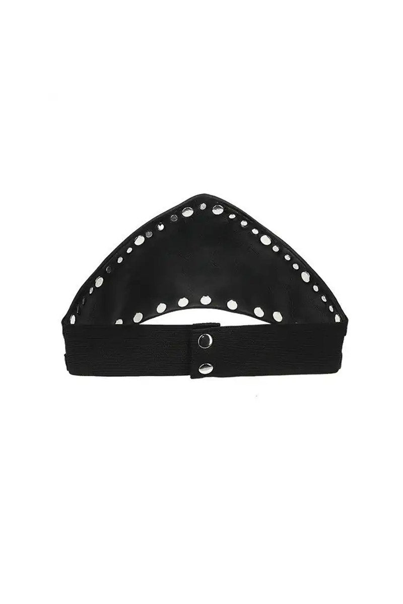 gothic vegan leather lunar moon waist belt by restyle 