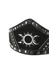 womens high waisted lunar moon waist belt