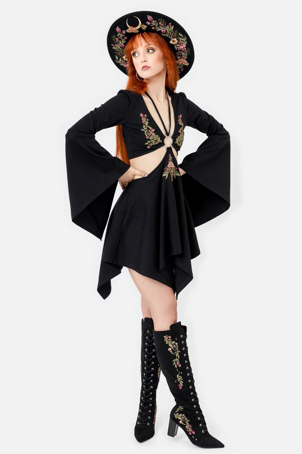 gothic fairycore nature goth hat by restyle 