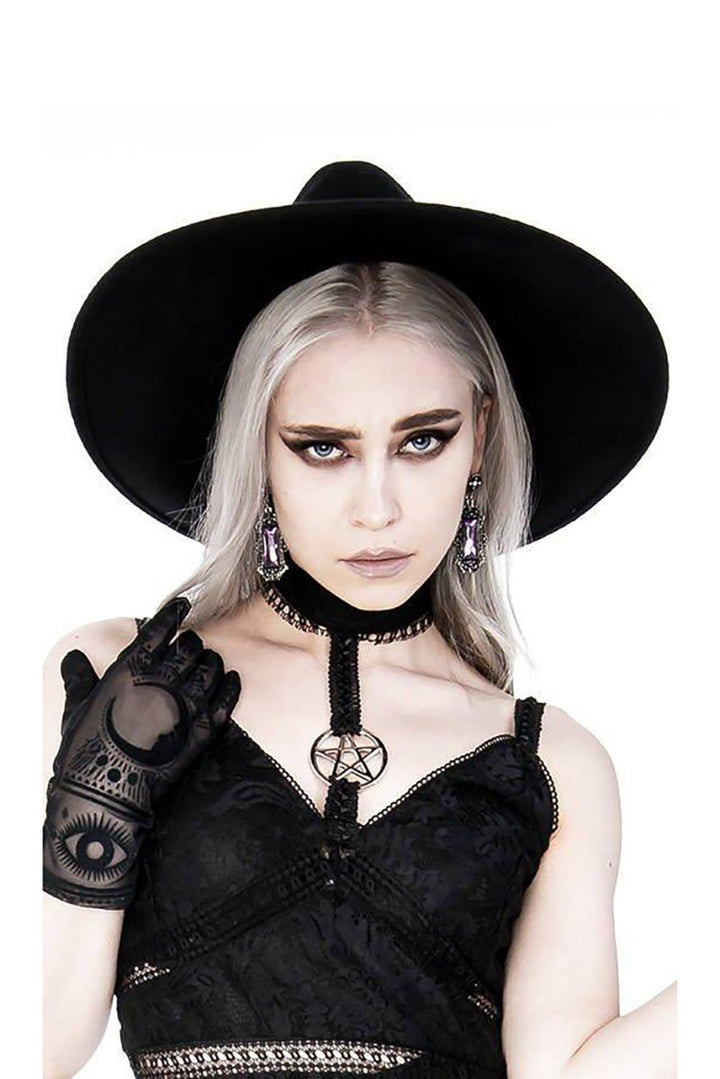 vintage goth inspired hat