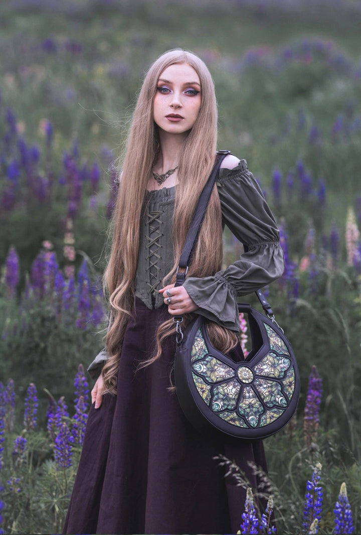 green crescent bag by restyle