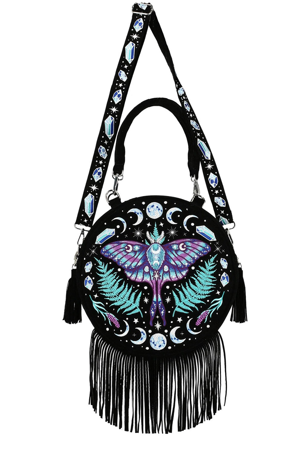 dark fairy round bag