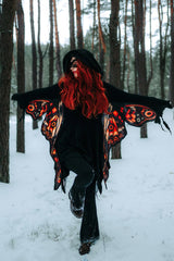 whimsigoth hoodie with attached wings