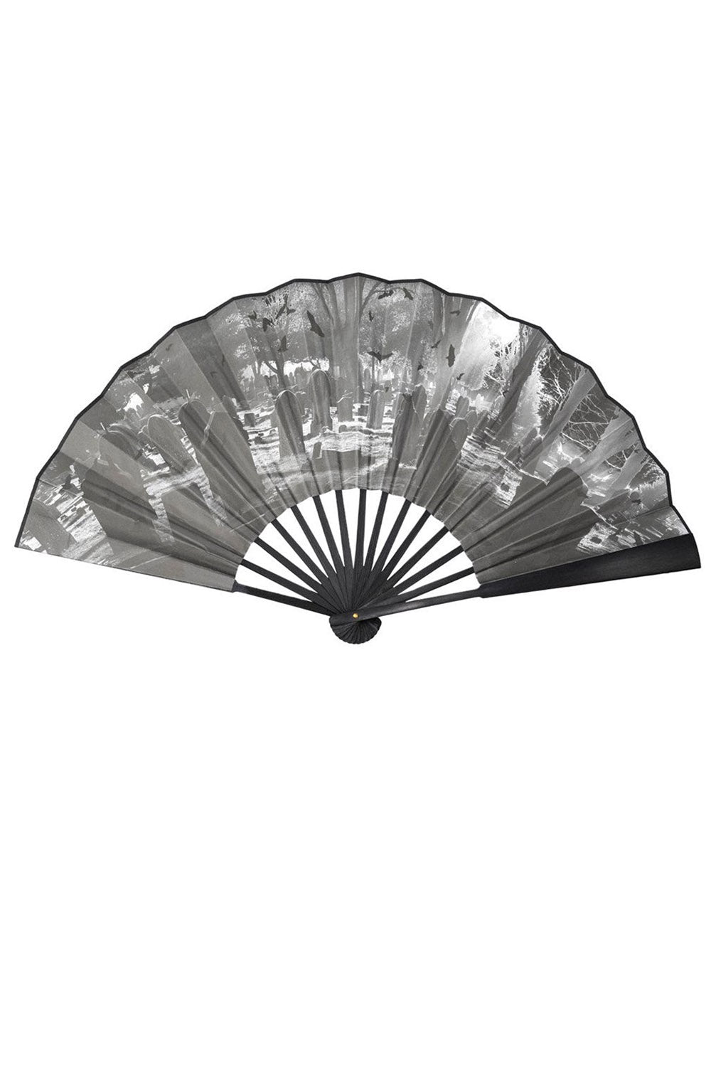 gothabilly hand fan