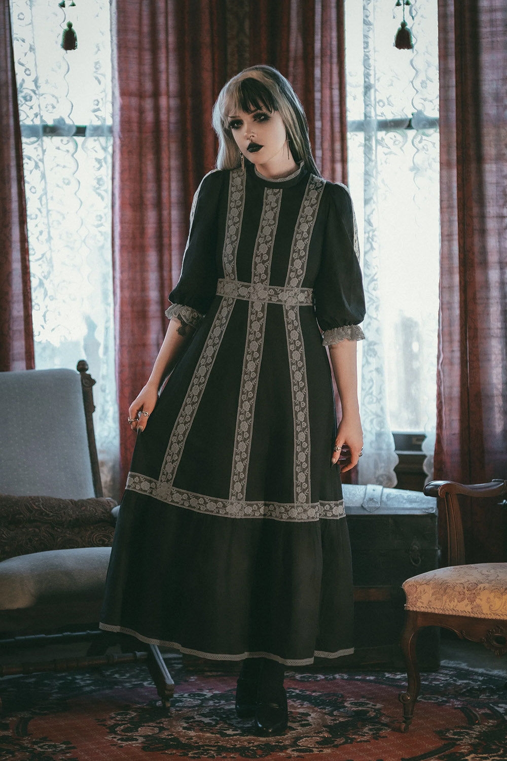 rustic goth dress