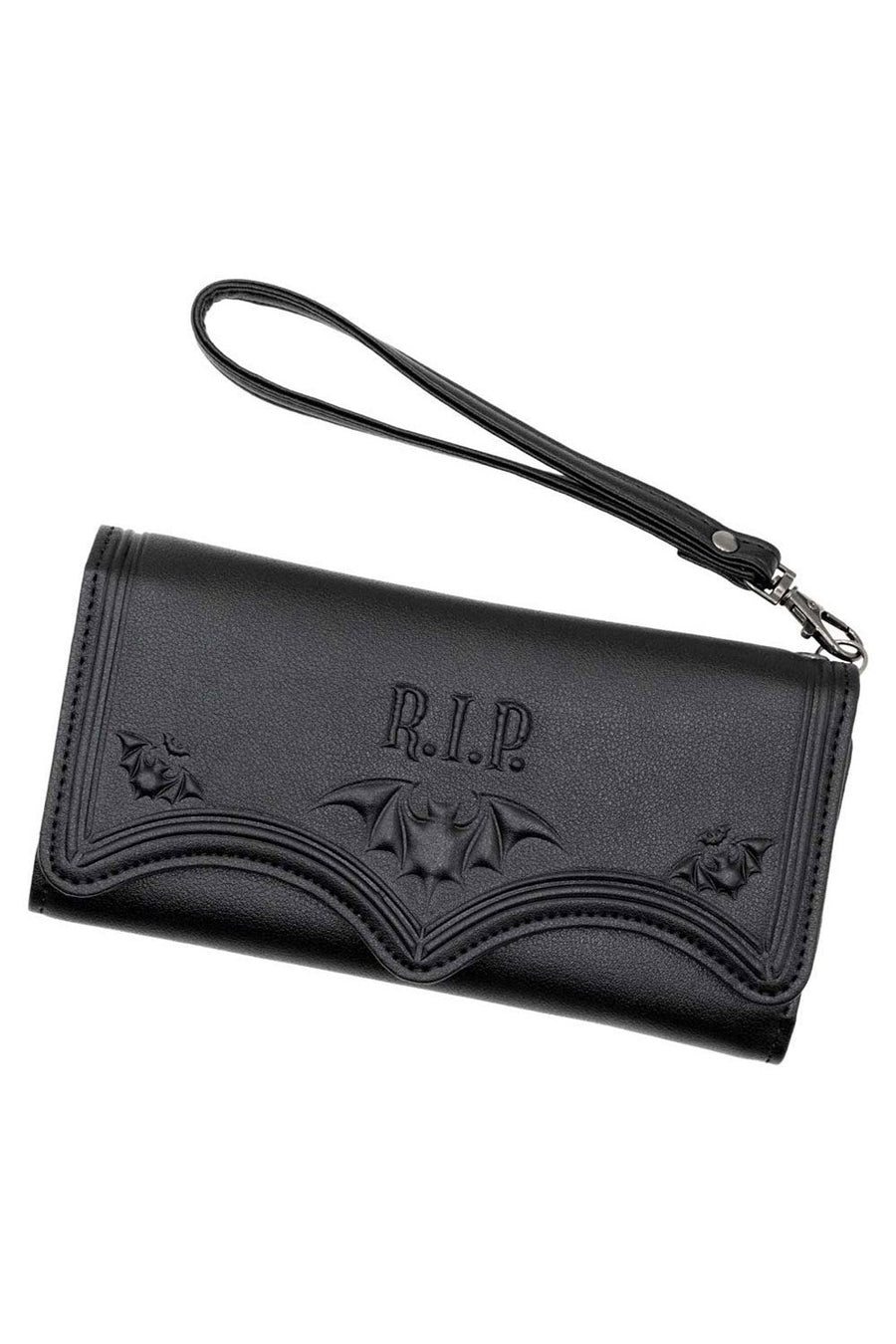 vegan leather rockabilly bat wallet