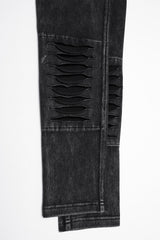 grunge goth slim fit high-waisted skinny jeans