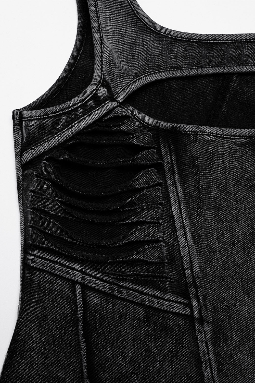faded, distressed apocalyptic  tank top 