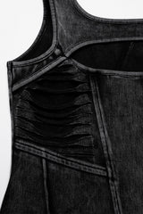 faded, distressed apocalyptic  tank top 