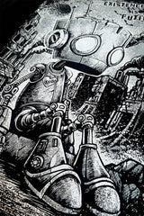 dark humor emo robot shirt