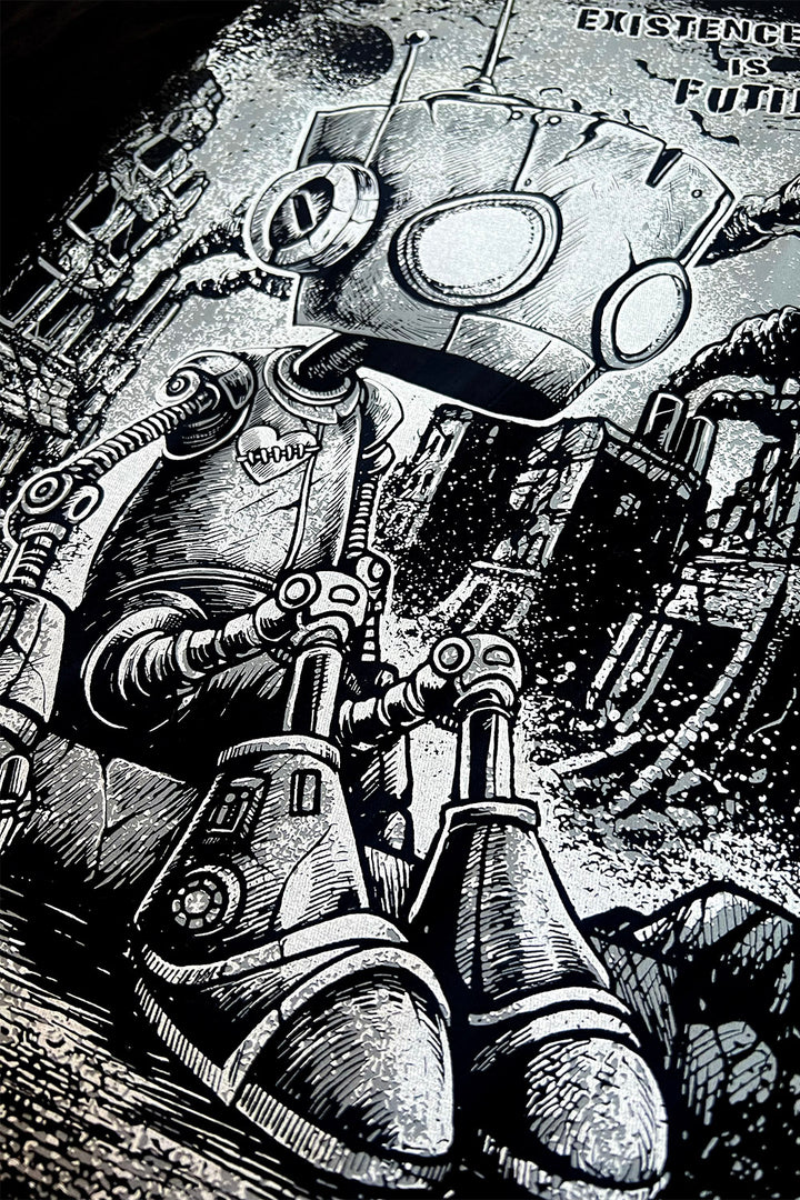 dark humor emo robot shirt