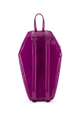 gothic coffin backpack with spider charms 